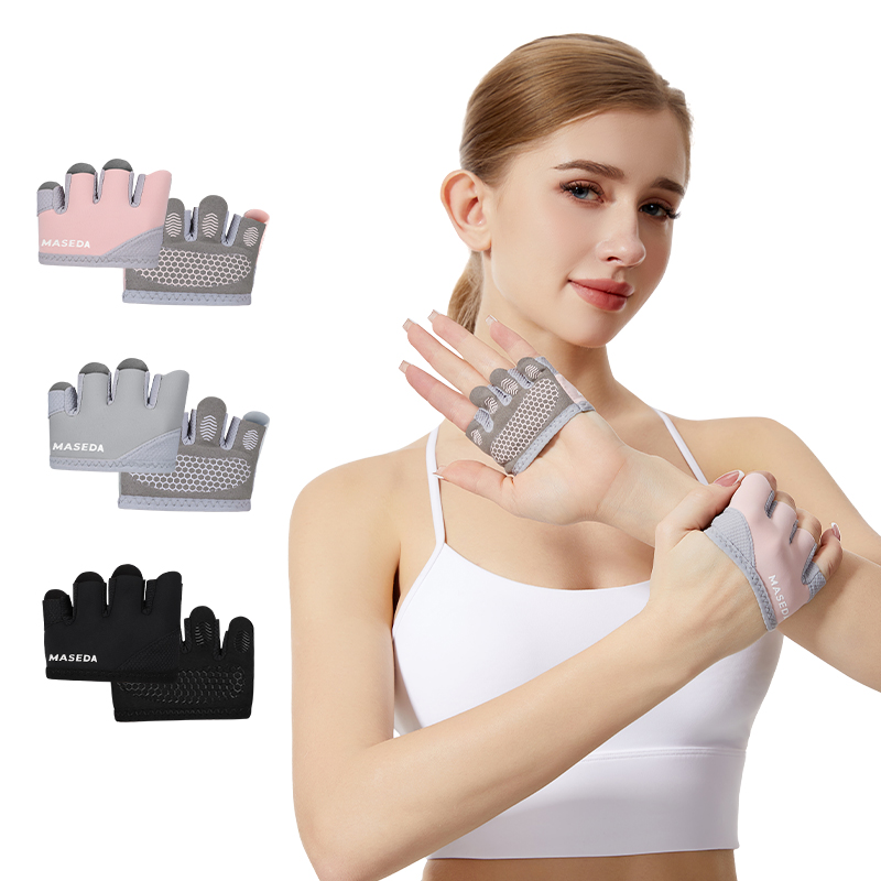 Fitness Yoga & Kickfit - Coppia di Guanti Fitness Senza Dita: