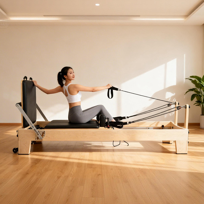 Yoga Fitness Pilates Reformer - Reformer Pilates Portatile Regolabile in Acero