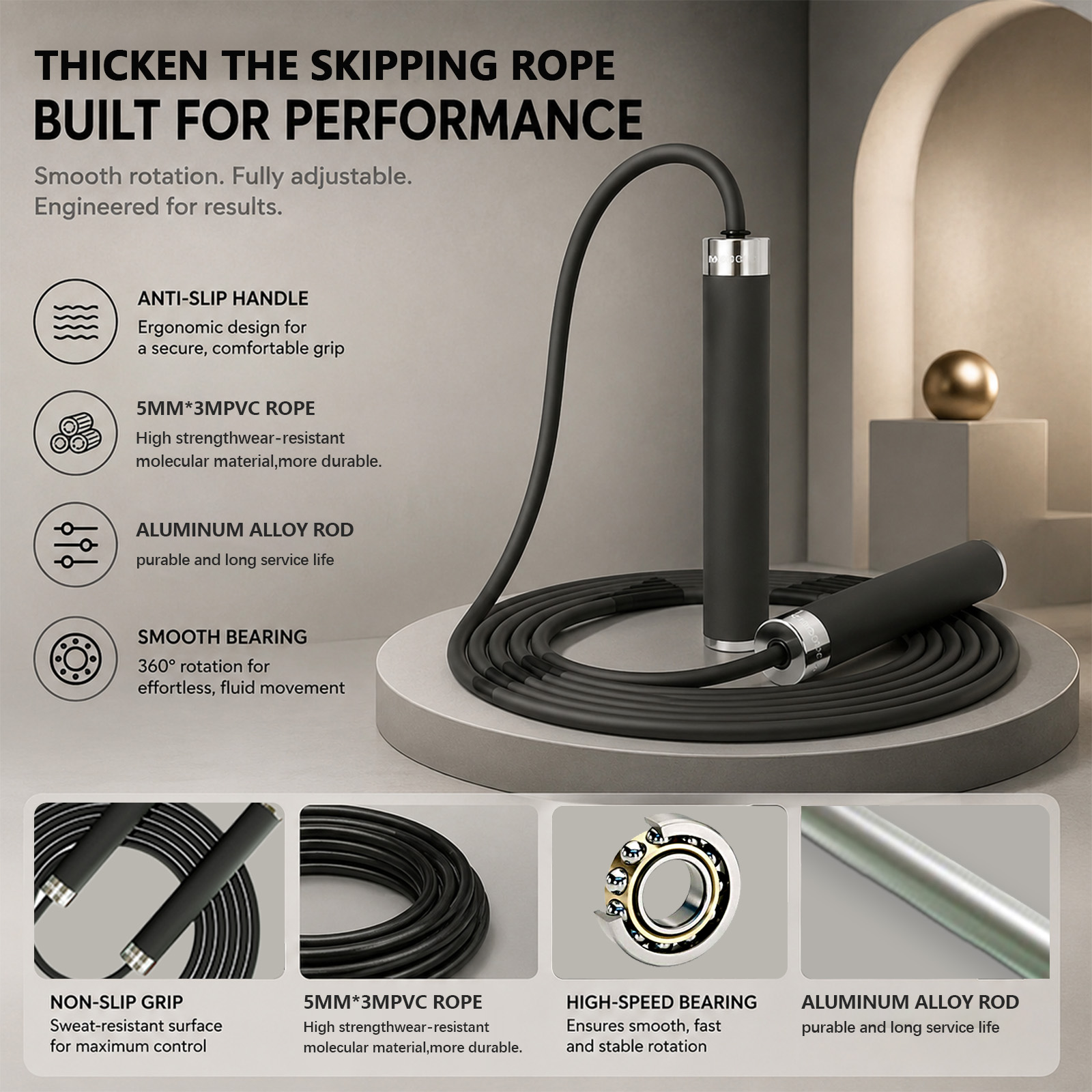 Speed Skipping Rope - Corda per Saltare da Boxe per