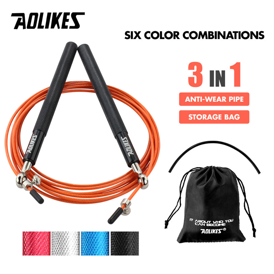 Speed Skipping Rope - AOLIKES 1PCS Crossfit Velocità Corda per