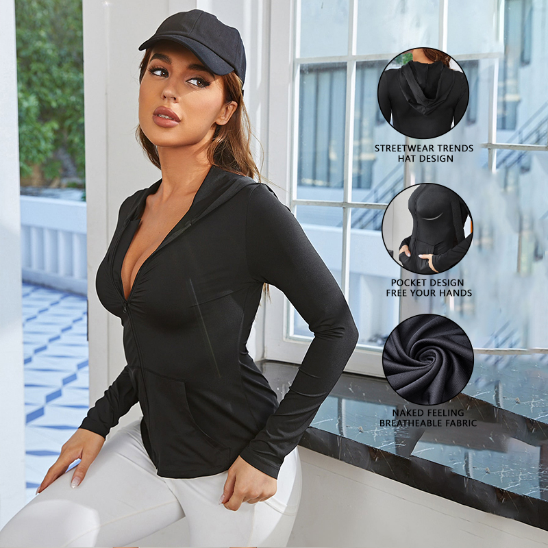 Giacca sportiva da donna nera, - Fitness Yoga & Kickfit recensione e prezzo