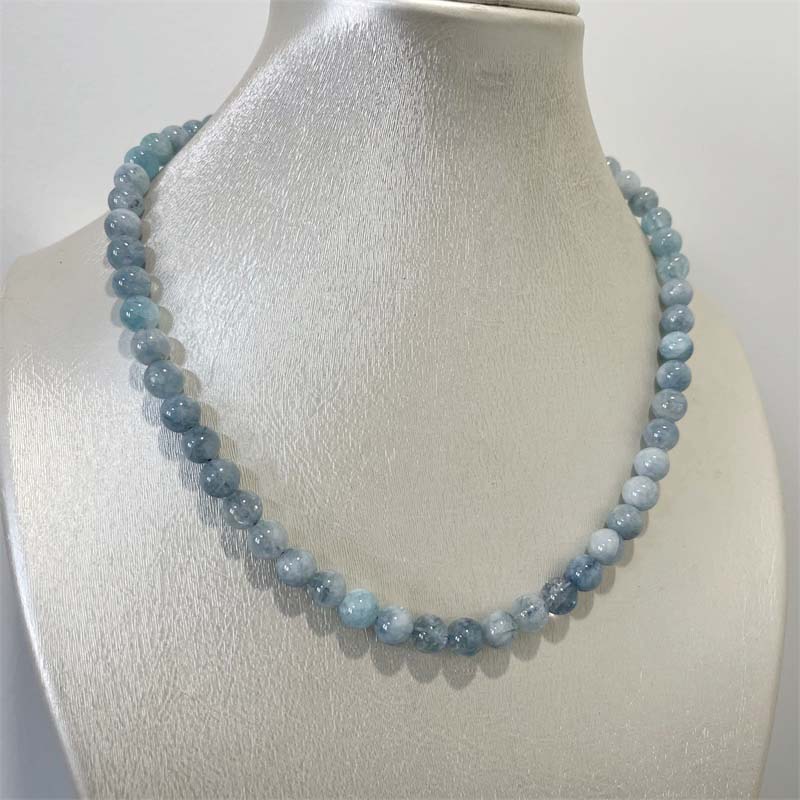Collana di giada acquamarina d - Yoga Health & Fitness Center recensione e prezzo