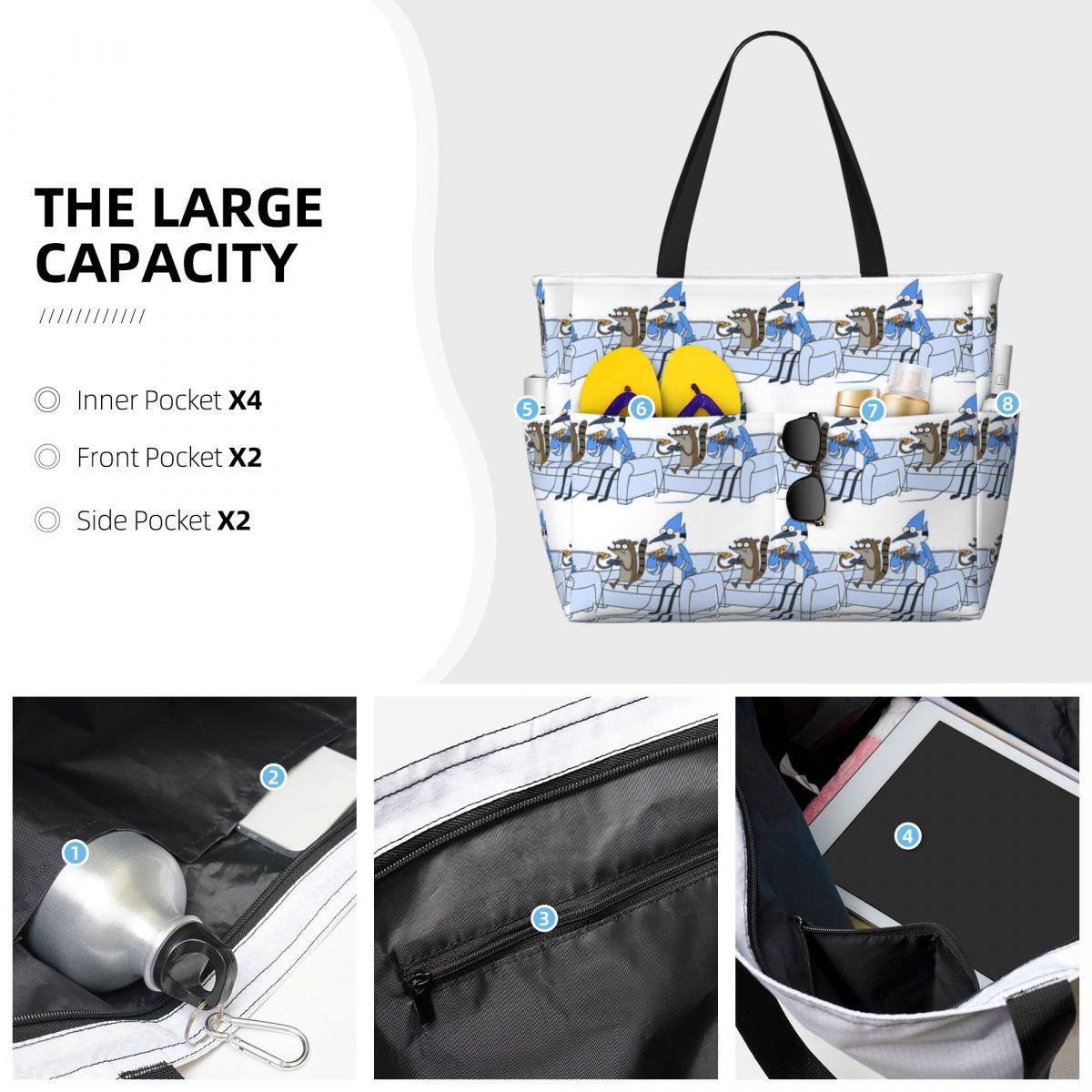 Borsa da spiaggia Mordecai And - Yoga Fitness Video recensione e prezzo