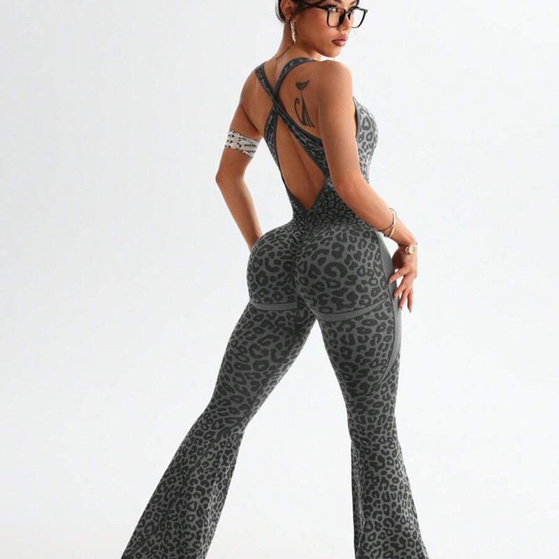 LEOSOXS Tuta leopardata sporti - Yoga Overall Fitness recensione e prezzo