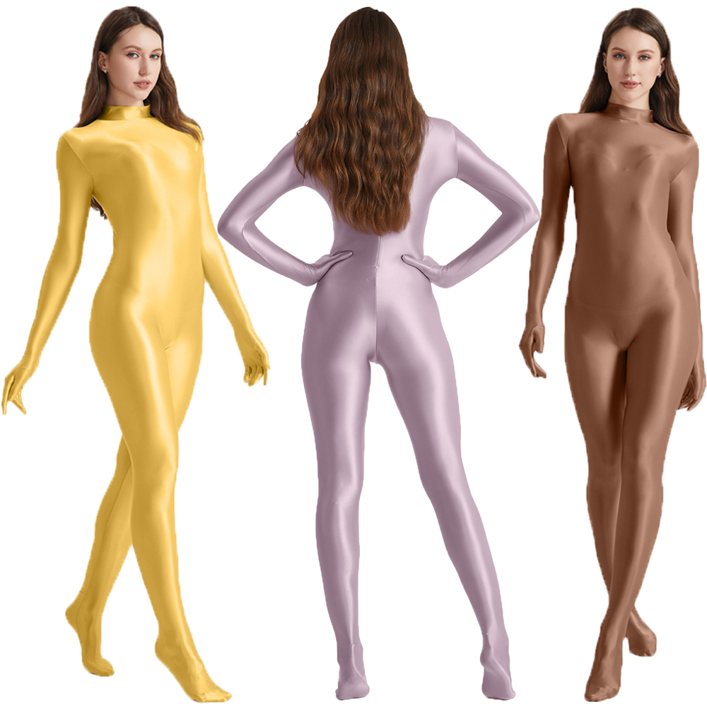 Donna Oil Stretch Collo alto A - Yoga Fitness Jumpsuit recensione e prezzo