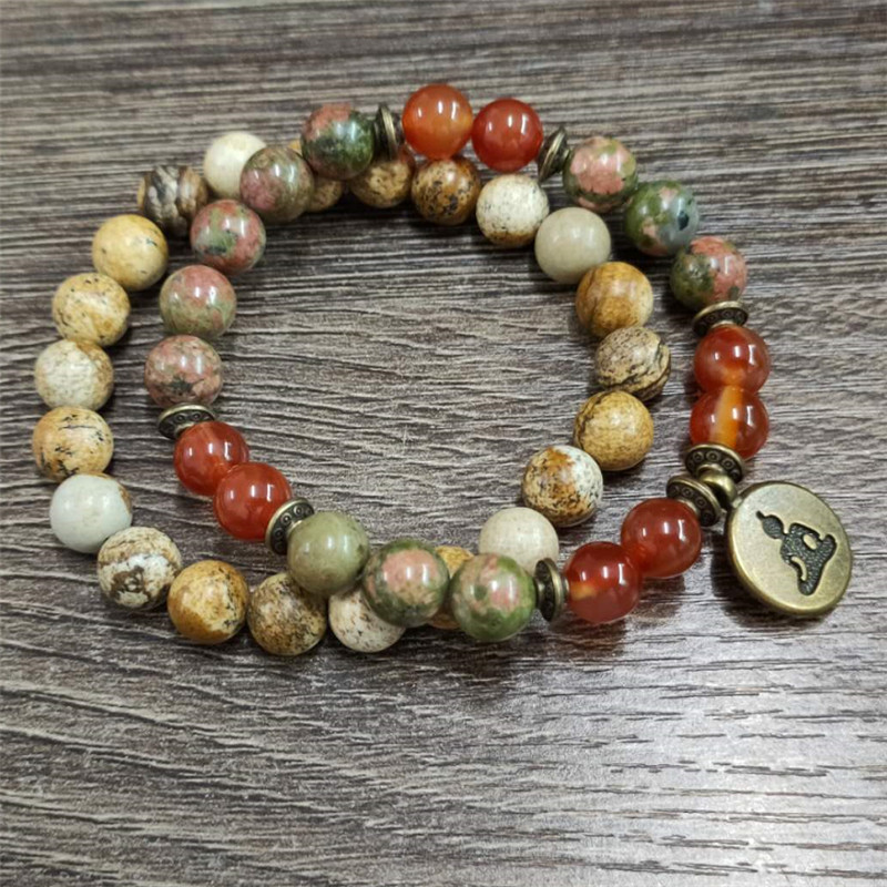 Fascino Pietra Polso Mala Guar - J-Yoga Fitness recensione e prezzo