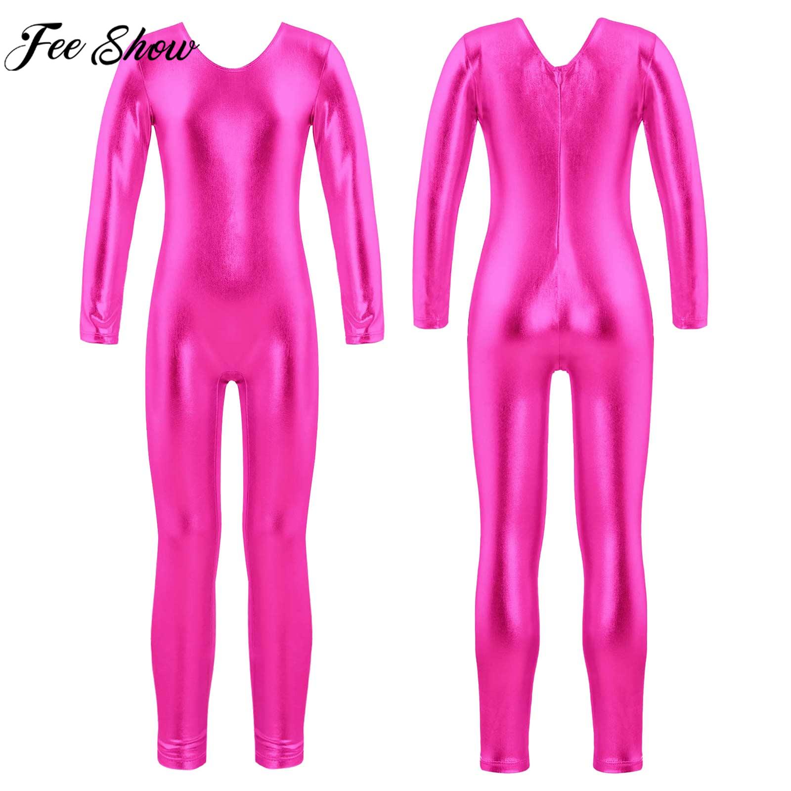 Ragazze manica lunga cerniera  - Yoga Fitness Jumpsuit recensione e prezzo