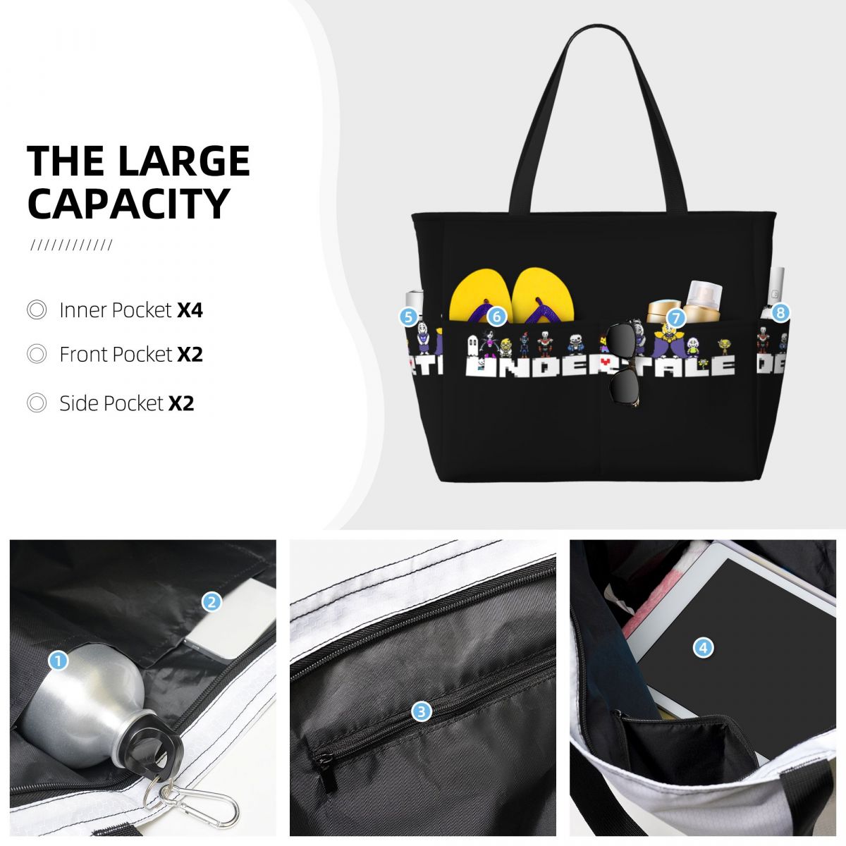 Borsa tote da spiaggia con gra - Yoga Fitness Video recensione e prezzo