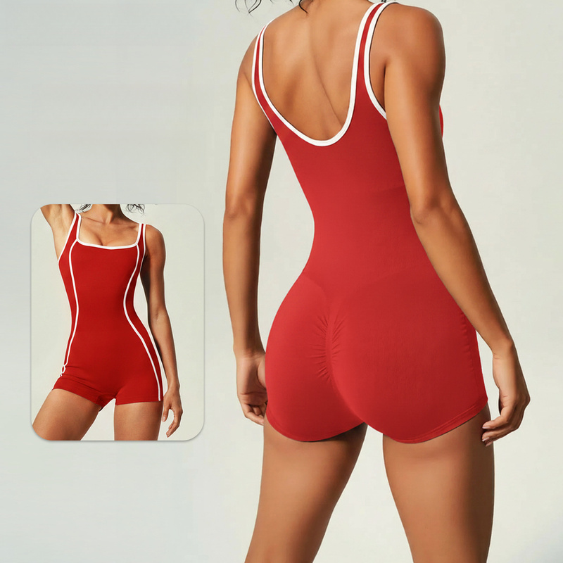 Tuta da yoga a blocchi di colo - Yoga Fitness Jumpsuit recensione e prezzo